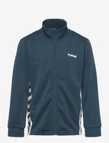 Hummel - Hmljr Chevron Zip Jacket - Megztinis - Mėlyna