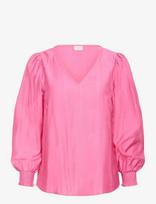 Kaffe Curve - Kcsofia Blouse - Marškinėliai ilgomis rankovėmis - Rožinė