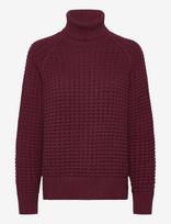 French Connection - Keya Popcorn Ls High Nk Jumper - Golfas - Burgundiška splava