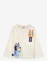 Bluey - Tshirt - Ilgarankoviai marškinėliai - Kreminė spalva