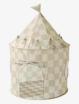3 Sprouts - 3 Sprouts Play Tent,  Checkerboard Beige - Žaislinė palapinė - Smėlio