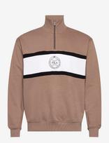 FILA - Parella Loose Half-Zip Sweatshirt - Megztinis su užtrauktuku - Ruda