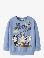 Name It - Nmmjared Bluey Nreg Sweat Unb Sky - Megztinis - Mėlyna