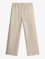 J. Lindeberg - Noah Drape Linen Pants - Lininės kelnės - Smėlio
