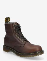 Dr. Martens - 1460 Wl Dark Brown Grizzly - Suvarstomi batai - Ruda