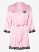 Juicy Couture - Lace Trim Kimono Robe - Chalatas - Rožinė