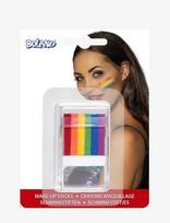 IPK - Face Paint Stick Rainbow 6-In-1 - Veido dažai - Marga / raštuota