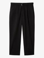 Calvin Klein - Straight Lyocell Belted Pltd Tro - Klasikinės kelnės - Juoda