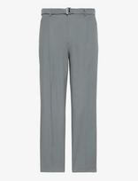 Calvin Klein - Straight Lyocell Belted Pltd Tro - Klasikinės kelnės - Pilka