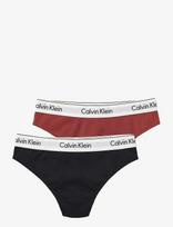 Calvin Klein - Thong 2Pk - Stringai - Juoda