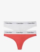 Calvin Klein - Thong 2Pk - Stringai - Balta
