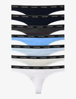 Calvin Klein - Thong 7 Pk - Stringai - Marga / raštuota