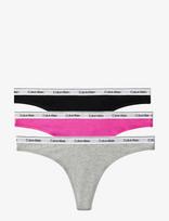 Calvin Klein - Thong 3Pk - Stringai - Marga / raštuota