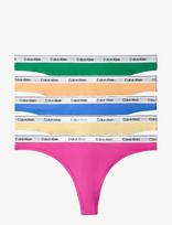Calvin Klein - Thong 5 Pk - Stringai - Žalia