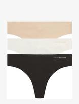 Tommy Hilfiger - 3 Pack Cotton Thong - Stringai - Marga / raštuota