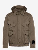 C.P. Company - Micro Kei Hooded Jacket - Parka stiliaus striukė - Chaki spalva