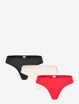 Organic Basics - Core Thong 3-Pack - Stringai - Juoda