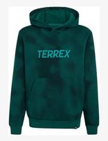 Adidas Terrex - K Mt Aop Log Hd - Džemperis - Žalia