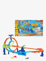 Hot Wheels - Stunt Tracks Rapid Launch Cyclone - Lenktynių trasos - Marga / raštuota
