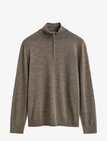 Gant - Extrafine Merino Wool Half Zip - Megztinis su užtrauktuku - Ruda