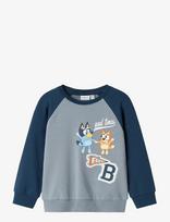 Name It - Nmmsilas Bluey Nreg Sweat Bru Sky - Megztinis - Mėlyna