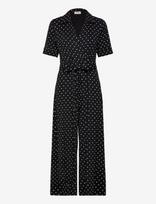 Jumperfabriken - Blake Dot Jumpsuit - Kombinezonas - Juoda