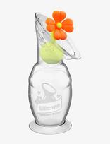 Haakaa - Haakaa Brystpumpe - 100 Ml Med Blomsterstopper - Krūtų pompos ir priedai - Žalia