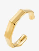By Jolima - Edgy C Shape Bangle - Apyrankė - Aukso