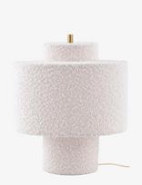 Globen Lighting - Table Lamp Noah 25 White Bouclé - Stalinė lempa - Balta