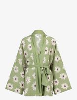 Anna + Nina - White Lotus Dreams Kimono - Chalatas - Žalia