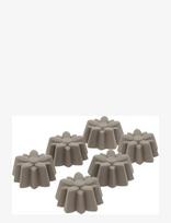 Blomsterbergs - Muffinform Blomst 6 Stk. Latte Silikone - Keksiukų formelės - Smėlio