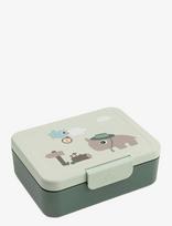 Done By Deer - Lunch Box W/Divider Tiny Trails Green - Kūdikių maisto indelis - Žalia