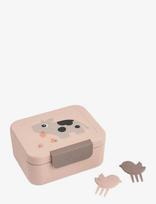Done By Deer - Tiny Lunch Box W/Snack Picks Tiny Farm Powder - Kūdikių maisto indelis - Rožinė