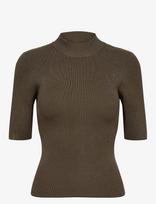Nümph - Nubia Ss Pullover Cropped - Marškinėliai trumpomis rankovėmis - Chaki spalva