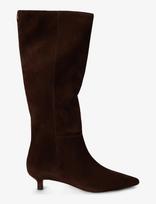 Lauren Ralph Lauren - Francesca Sheep-Suede Tall Boot Heel - Ilgaauliai batai - Ruda