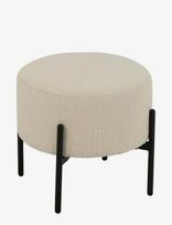 J-Line - Stool Bouc Ply/Poly Whi/Bla - Taburetės ir suolai - Balta