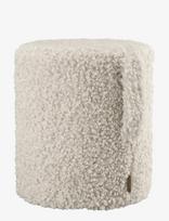 Blomus - Pouf - 40 Cm, Ø 35 Cm - Teddy - Moonbeam - Pufas - Kreminė spalva