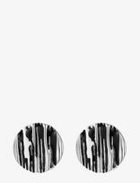 Bud To Rose - Blake Earring Black/Silver - Išraiškingi auskarai - Sidabro