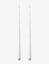 Ester & Erik - Led Taper Candle 40Cm 2-Pack - LED žvakė - Balta