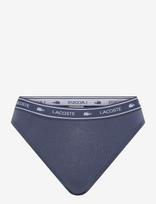 Lacoste - Stretch Cotton Thongs With A Logo Waistband - Stringai - Juoda