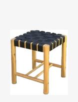 Hâws - Hâws Nooka Stool Black Rope 40X40X45Cm - Taburetės ir suolai