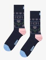 Happy Socks - Mother's Tulip Sock - Įprastos kojinės - Juoda