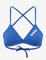 Arena - Women's Team Swim Top Tie Back Solid - Sportiniai bikiniai - Mėlyna