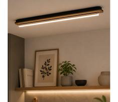 Brilagi - LED lubinis šviestuvas WOODY FLAT LED/25W/230V 118 cm ąžuolas/juoda