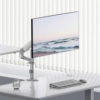„Ergo Office“ monitoriaus laikiklis / pakaba, dujinė spyruoklė, 17–32 coliai, 1–10 kg, matinė balta spalva, maks. VESA 100×100, ER-691 W