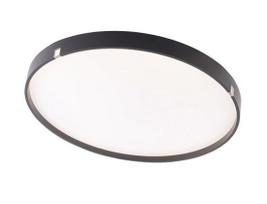 Lubinis LED šviestuvas TOPE MONZA, 2x36W, CCT 3000/4000/6500K, 5600lm, juodos sp, Ø50 cm, su pultu