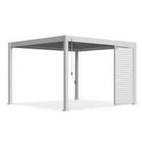 Horizontalios žaliuzės pavėsinėms Pergola ELEGANCE/DELUXE/FUSION 1.3 m, balta (123.5 cm)