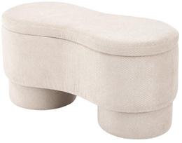 Prieškambario suoliukas Leisure Furniture Viva, smėlio sp., 45 cm x 95 cm x 47 cm