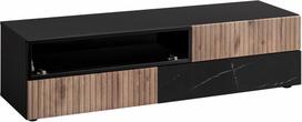 Televizoriaus spintelė ASM Cannes, marmuro sp./vicking oak sp., 45 cm x 160 cm x 42 cm