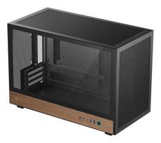 DeepCool CH260 WOOD Micro Tower Juodas, Medinis